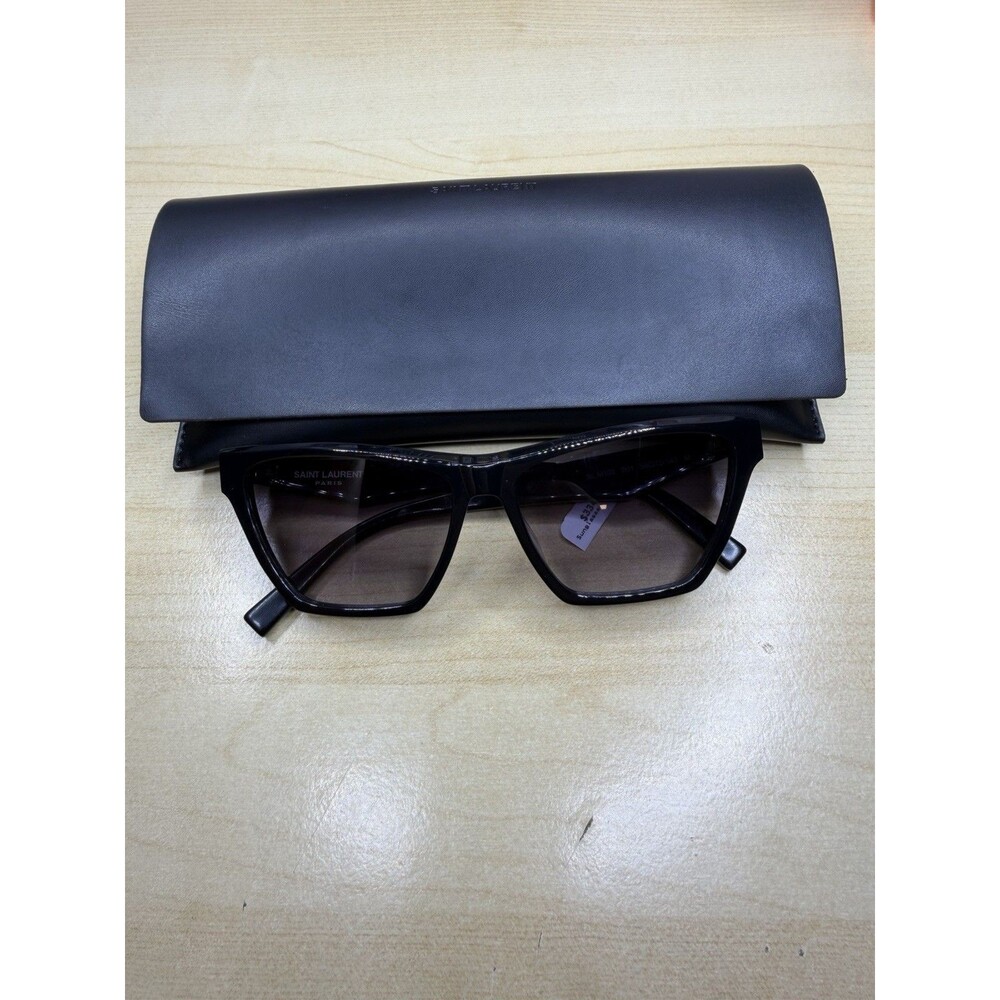 SAINT LAURENT SL M103 001 58 Cat Eye Grey Gradient Black 58 m Women's Sunglasses
